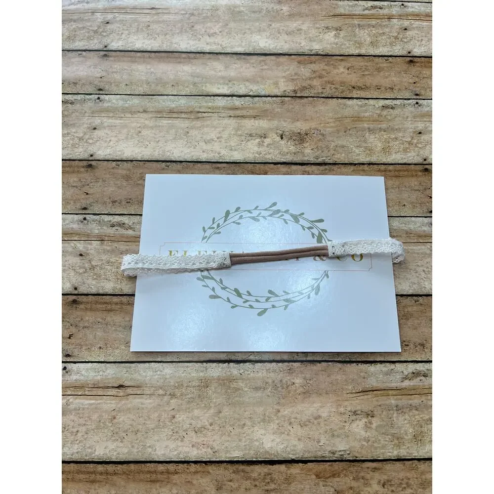 Eleina May & Co. Ophelia Ivory Lace Headband